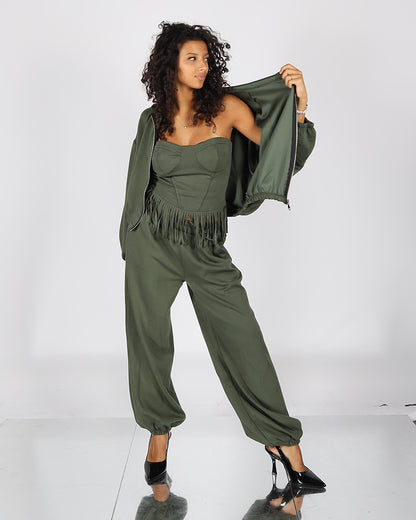 Tuta 3pz Bustier