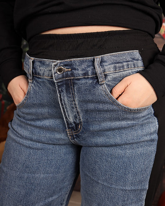 JEANS BLACK LINE
