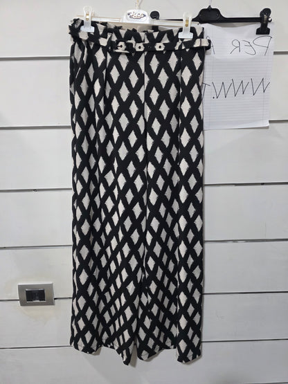 PANTALONE PALAZZO ROMBO